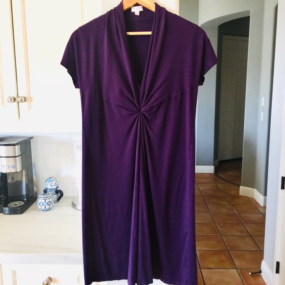 Veronique Maternity SS rayon twistknot Dress Small